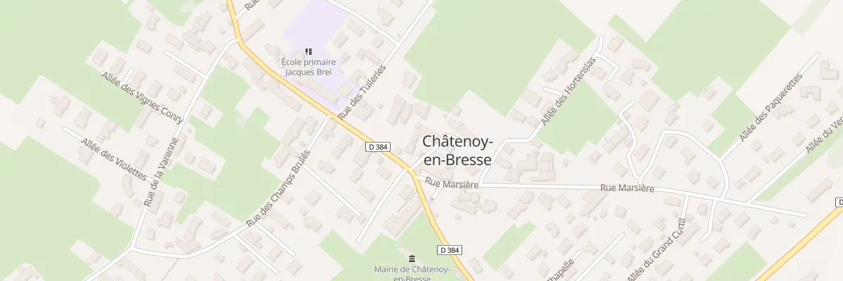 Plan du 2 Rue du Bourg à Châtenoy-en-Bresse