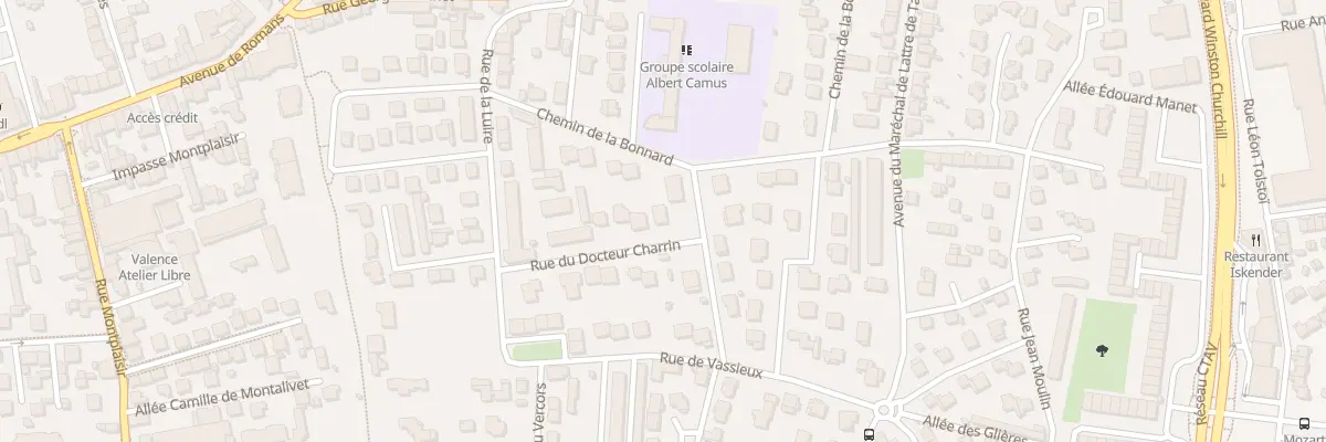 Plan du 17 Rue du Docteur Charrin à Valence