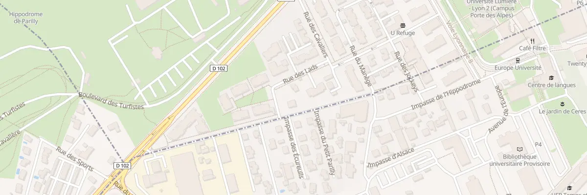 Plan du 25 Rue d’Alsace à Bron