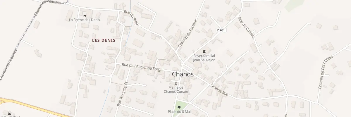 Plan du 1 Rue du Riou à Chanos-Curson