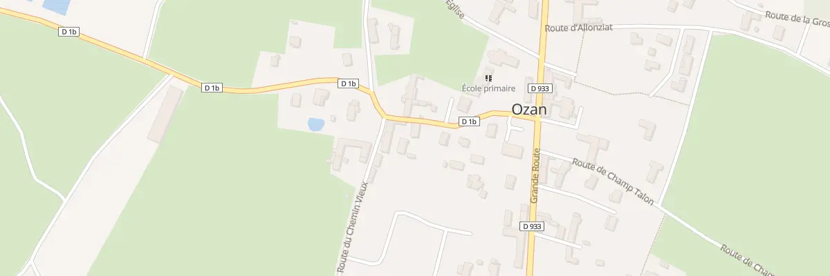 Plan du 155 Rte d’Asnières à Ozan
