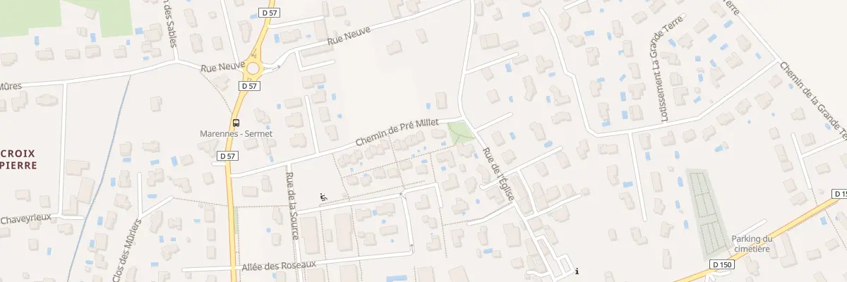 Plan du 222 Che de Pré Millet à Marennes