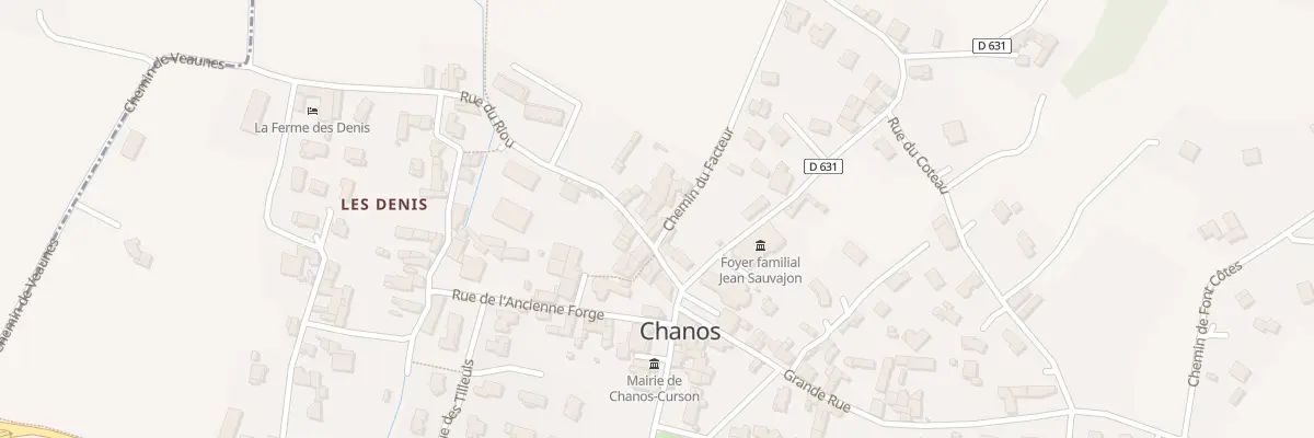 Plan du 3 Chem du Facteur à Chanos-Curson