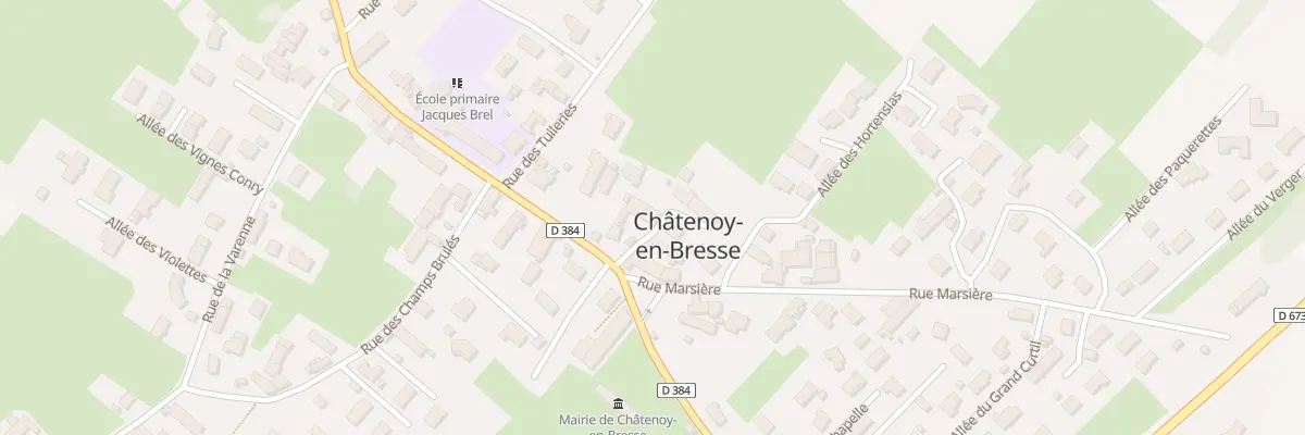 Plan du 1 All des Lilas à Châtenoy-en-Bresse