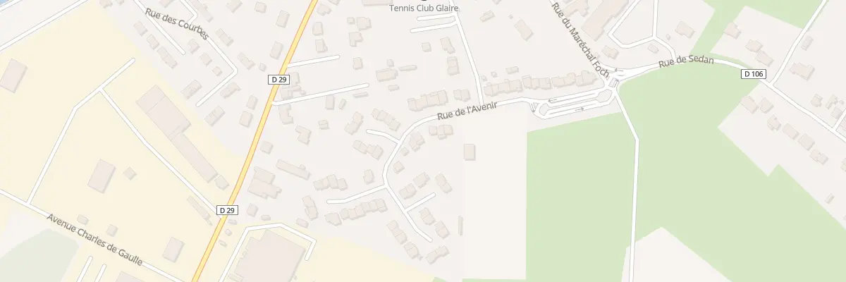 Plan du 62 Rue de l’Avenir à Glaire