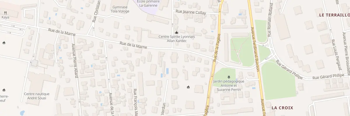 Plan du 50 Rue de la Marne à Bron