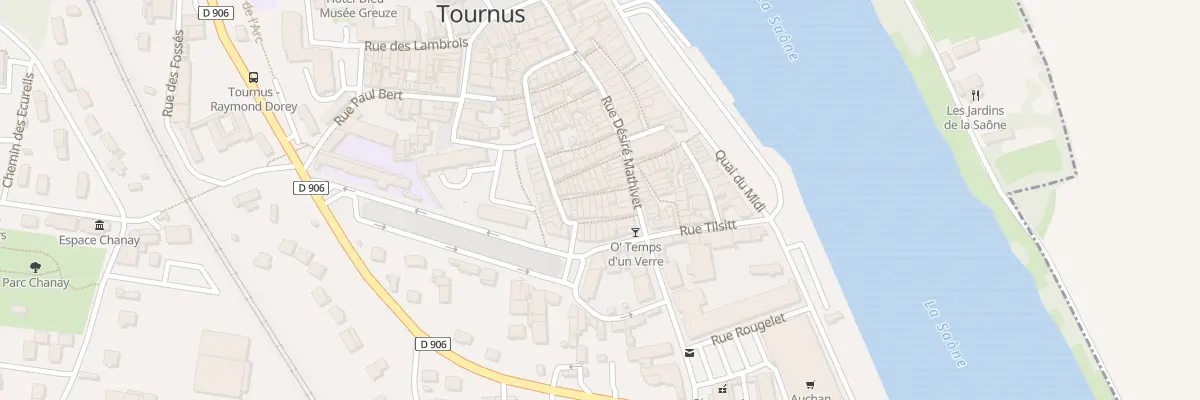 Plan du 7 Rue Beauté à Tournus