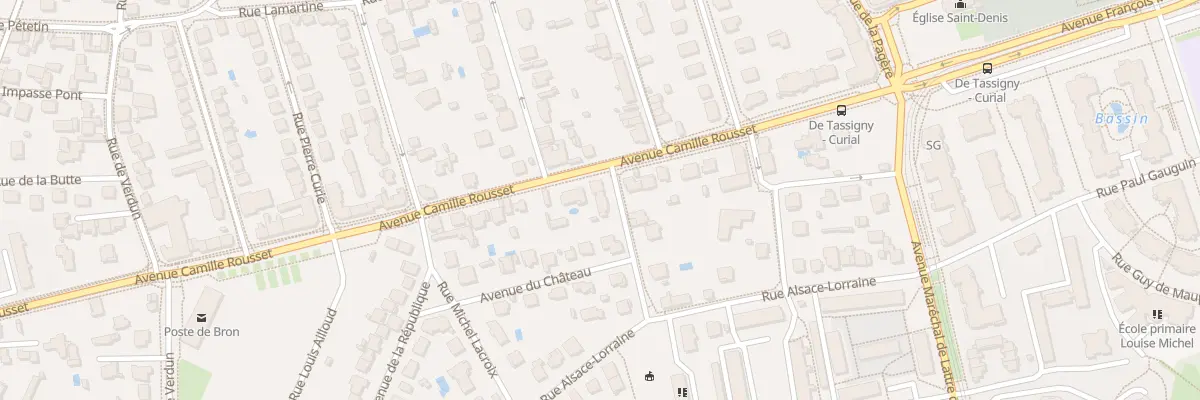 Plan du 2 Rue de l’Aubepin à Bron