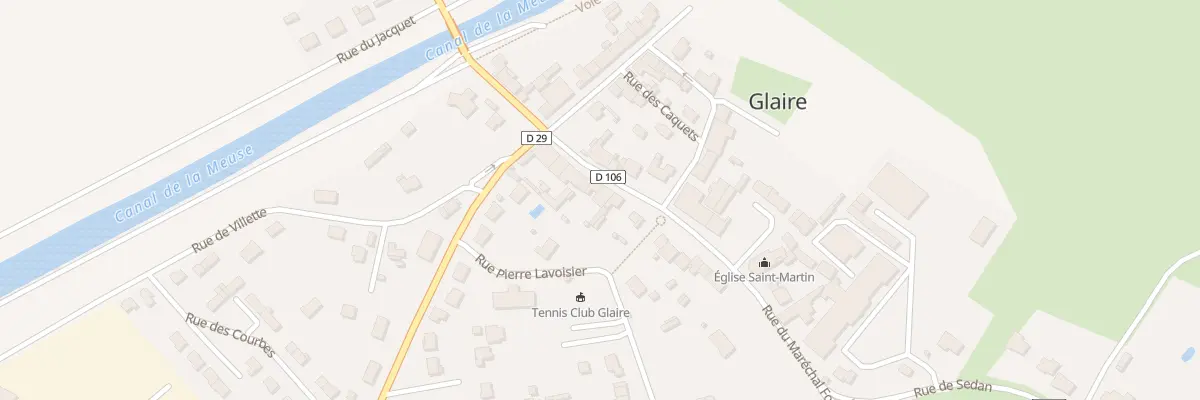 Plan du 14 Rue du Marechal Foch à Glaire