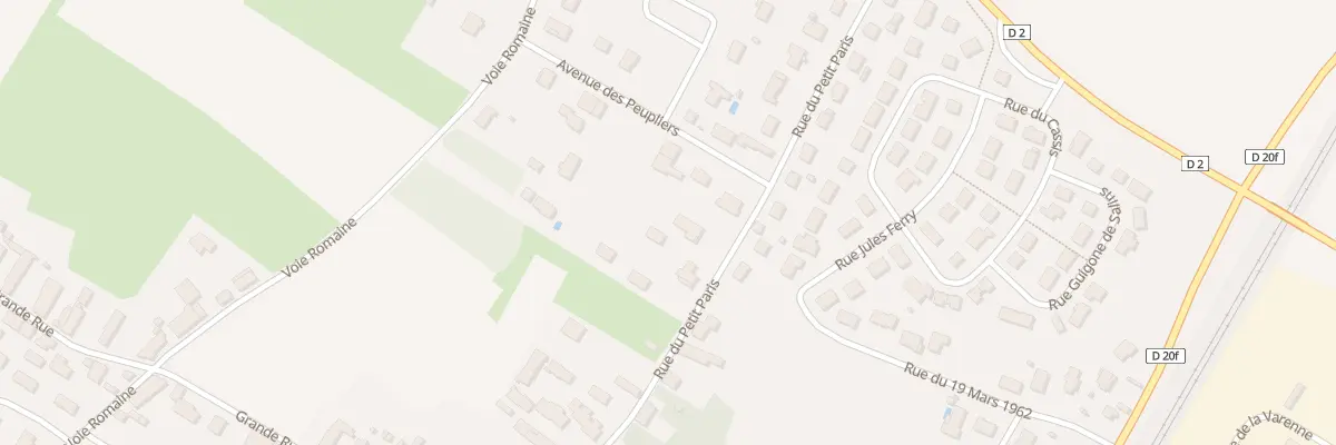 Plan du 70 Rue du Petit Paris à Corgoloin