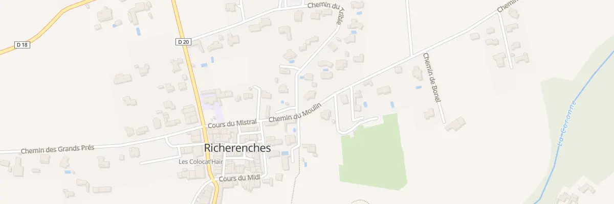 Plan du 445 Che du Trible à Richerenches