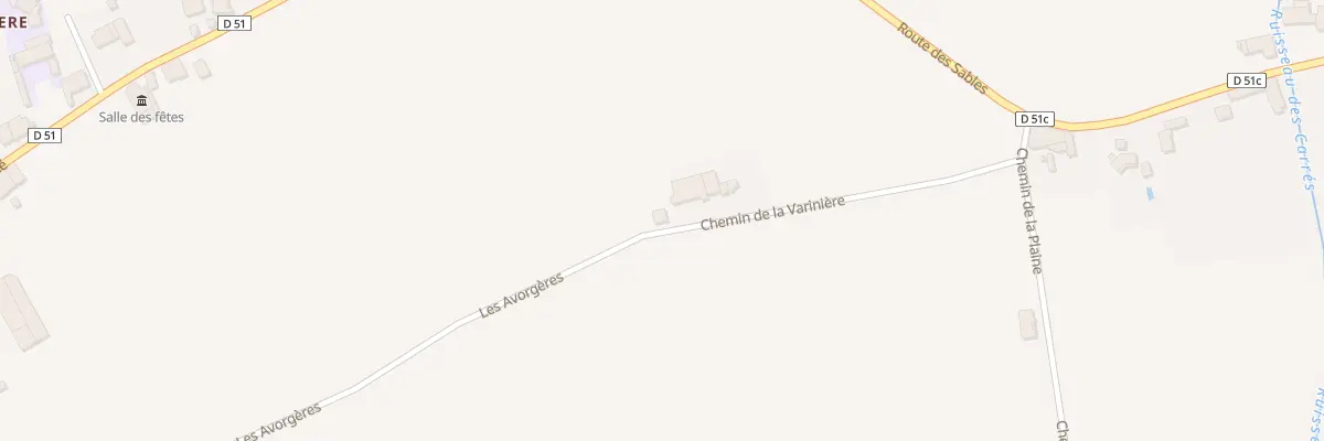 Plan du 275 Che de la Variniere à Sonnay
