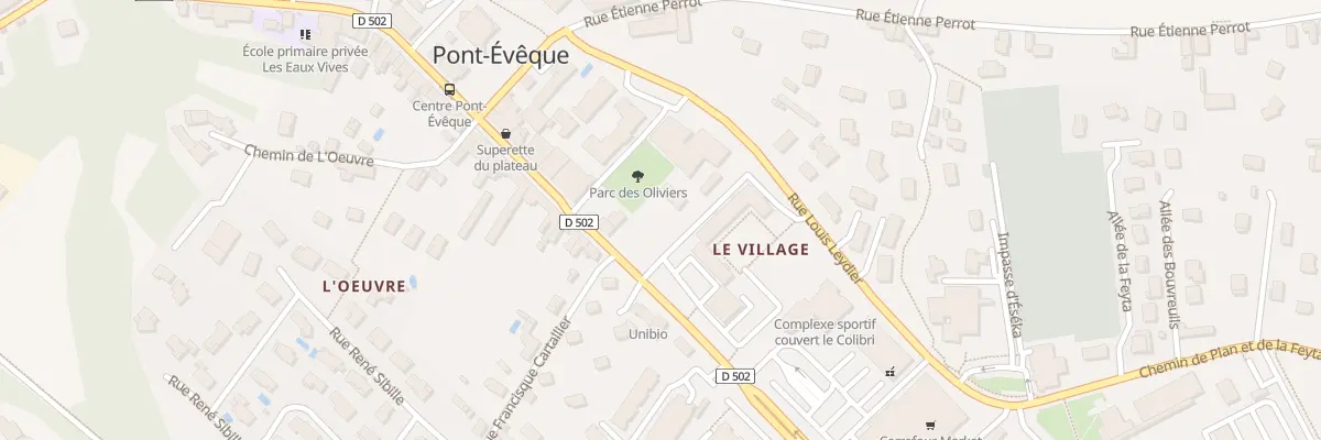Plan du 23 Rue Joseph Grenouillet à Pont-Évêque
