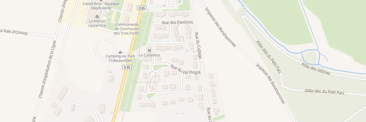 Plan du 1 Rue du Val Pingré à Châteauvillain