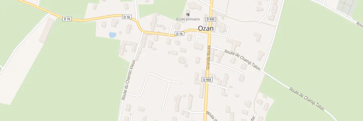 Plan du 614 Grande Route à Ozan
