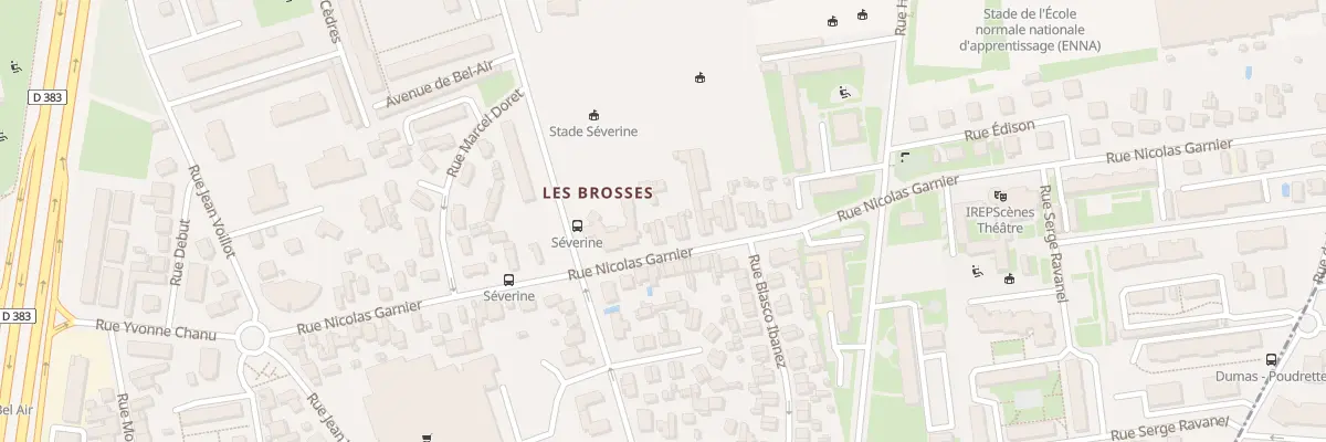 Plan du 45 Rue Nicolas Garnier à Villeurbanne