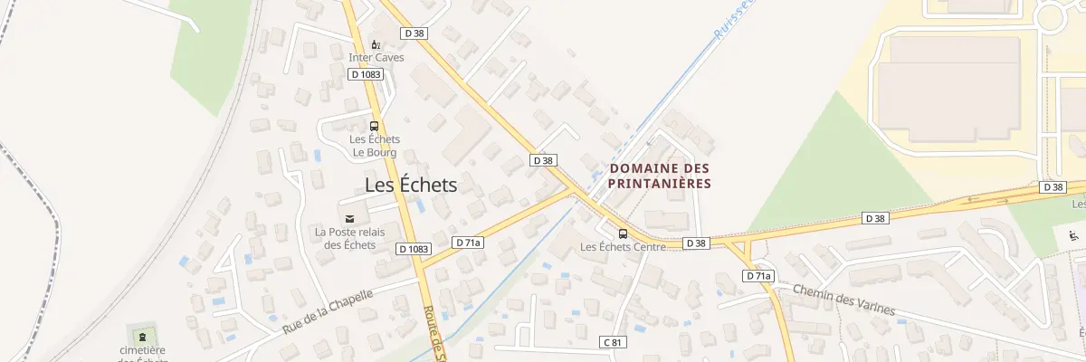 Plan du 141 Rte de Tramoyes - Les Echets à Miribel
