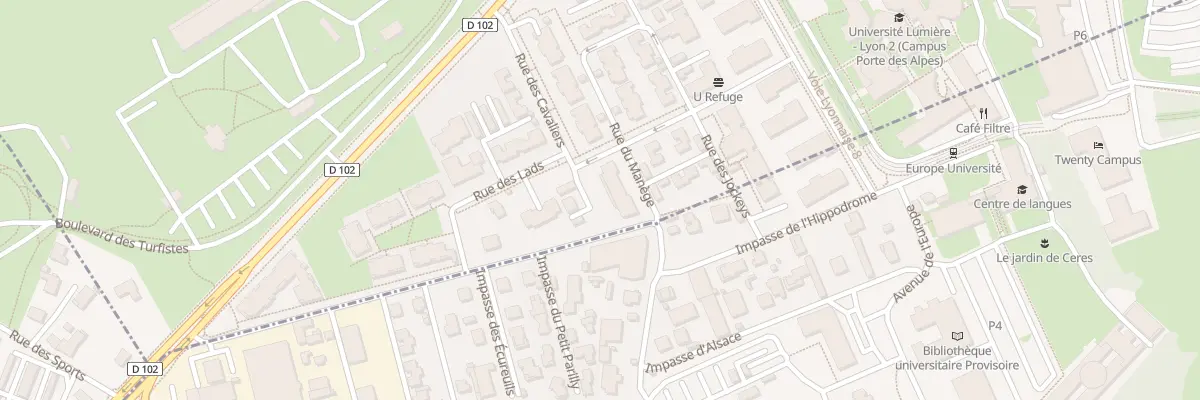 Plan du 32 Rue du Manège à Bron