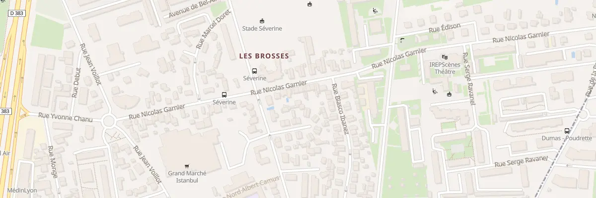 Plan du 44 Rue Nicolas Garnier à Villeurbanne