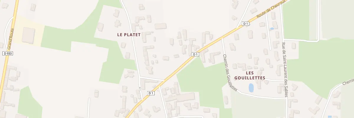 Plan du 5350 La Montee à Manziat