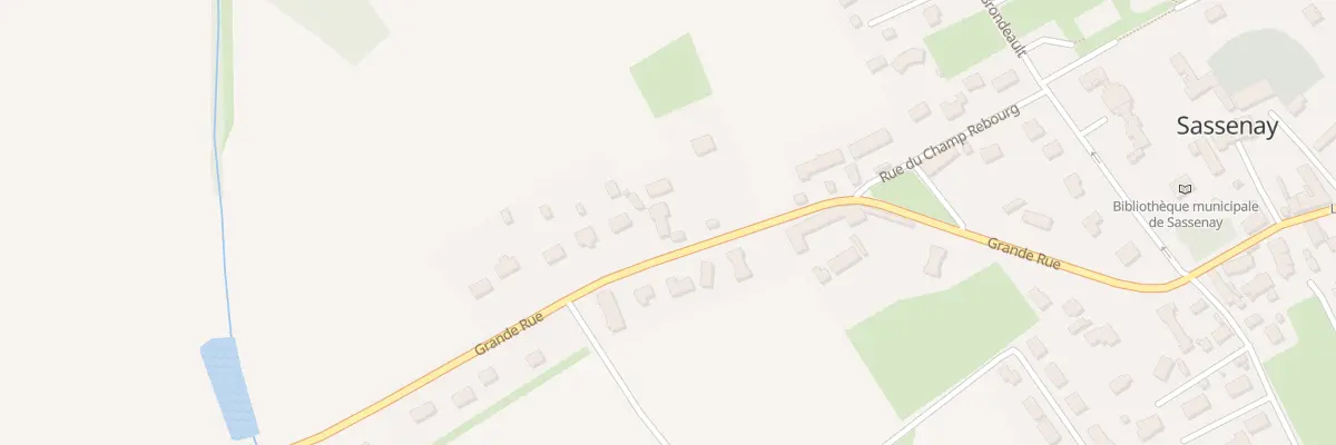 Plan du 13 Gr Grande Rue à Sassenay