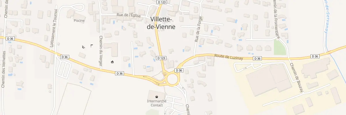 Plan du 69 Rte de Luzinay à Villette-de-Vienne