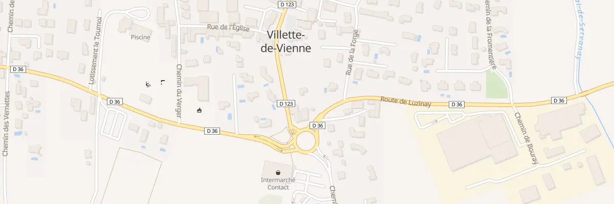 Plan du 69 Rte de Luzinay à Villette-de-Vienne
