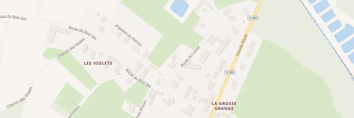 Plan du 168 Rte du Lavoir à Ozan