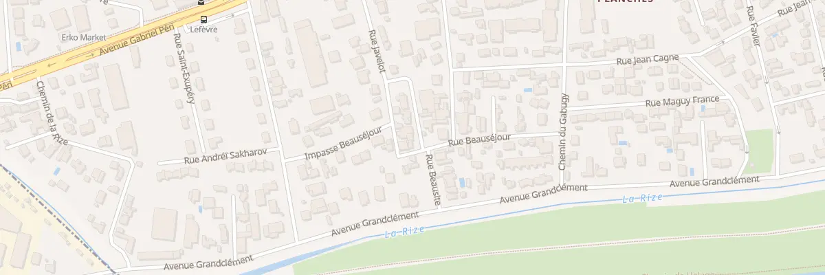 Plan du 13 Rue Beausite à Vaulx-en-Velin