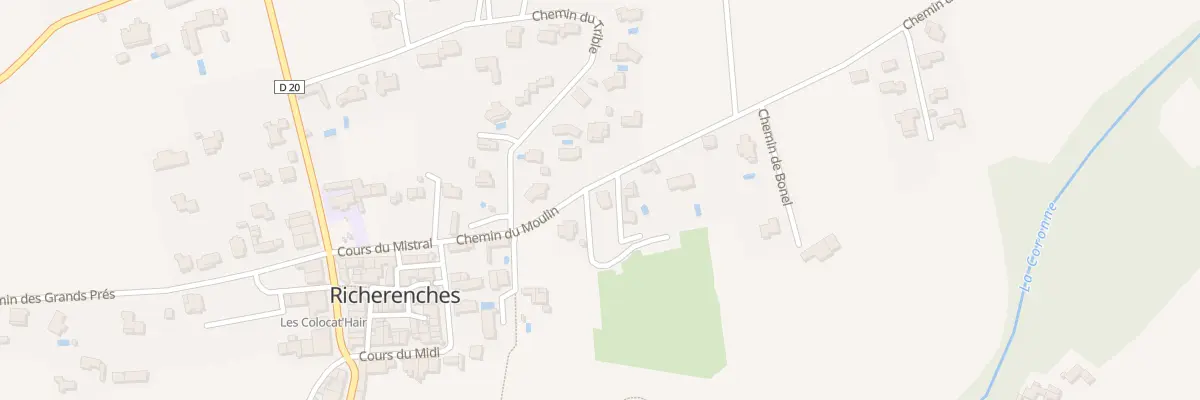Plan du 138 Che du Moulin à Richerenches