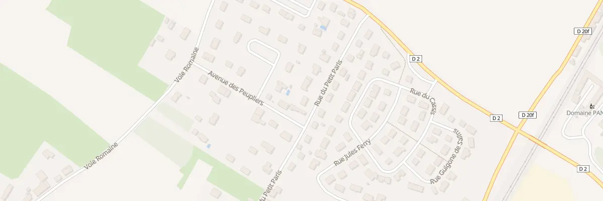 Plan du 78 Rue du Petit Paris à Corgoloin