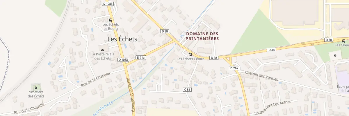 Plan du 200 Rte de Tramoyes - Les Echets à Revonnas