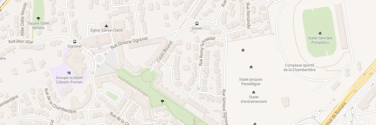 Plan du 30T Rue Simone Signoret à Valence