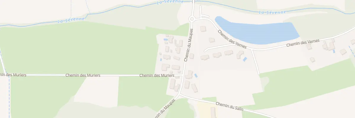 Plan du 678 Che de Maupas à Villette-de-Vienne