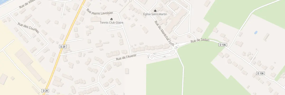 Plan du 8 Rue de l’Avenir à Glaire