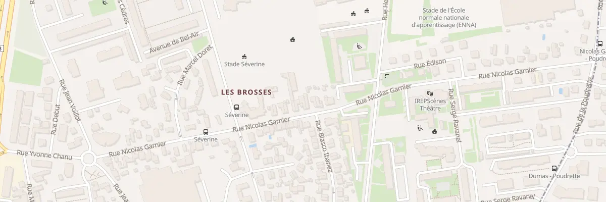 Plan du 55 Rue Nicolas Garnier à Villeurbanne