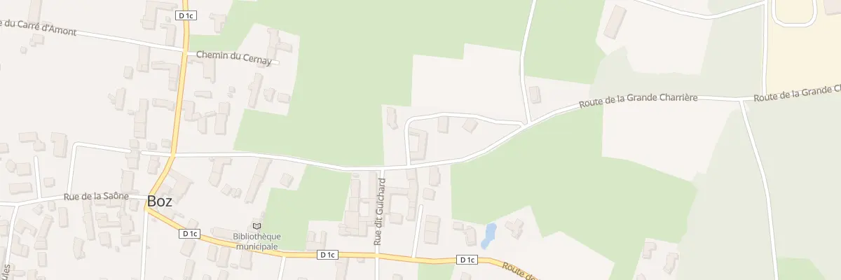 Plan du 283 Rte de la Grande Charrière à Boz
