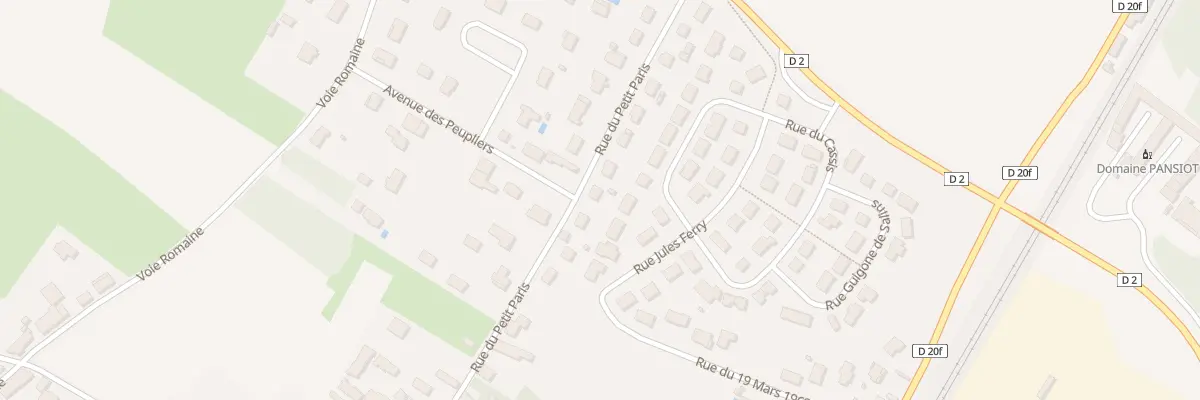 Plan du 77 Rue du Petit Paris à Corgoloin