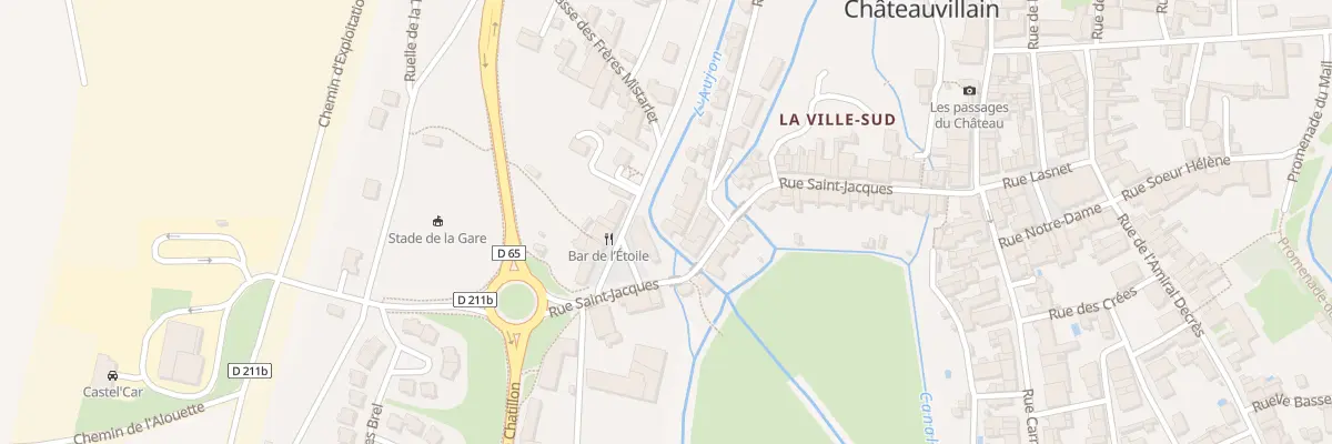 Plan du 28 Rue Saint-Jacques à Châteauvillain