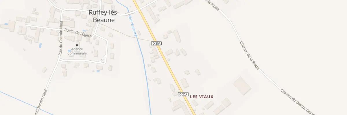 Plan du 7 Rue des Viaux à Ruffey-lès-Beaune