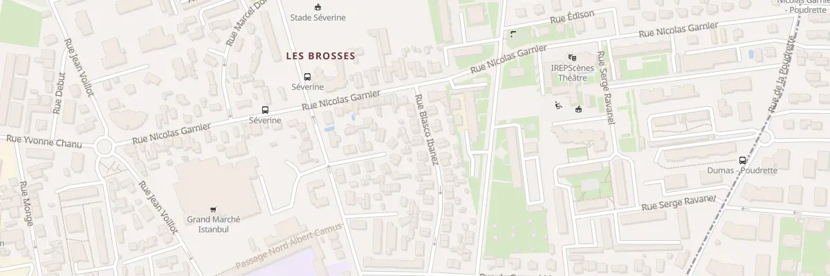 Plan du 12 Rue Blasco Ibanez à Villeurbanne