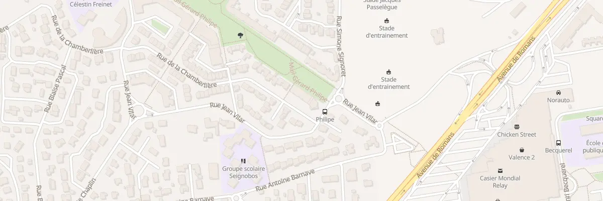 Plan du 155 Rue de la Chamberlière à Valence