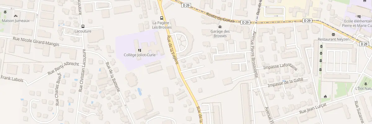 Plan du 15 Rue de la Pagère à Bron