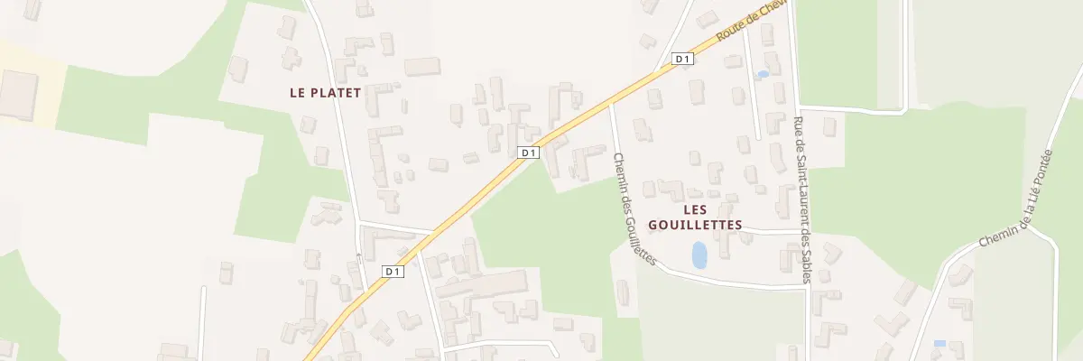 Plan du 690C Rte de Chevroux à Manziat