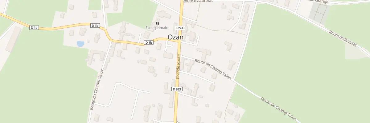 Plan du 52 Rte de Champ talon à Ozan
