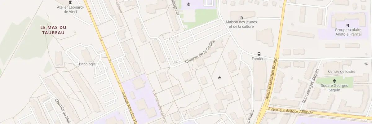 Plan du 5 Che de la Godille à Vaulx-en-Velin