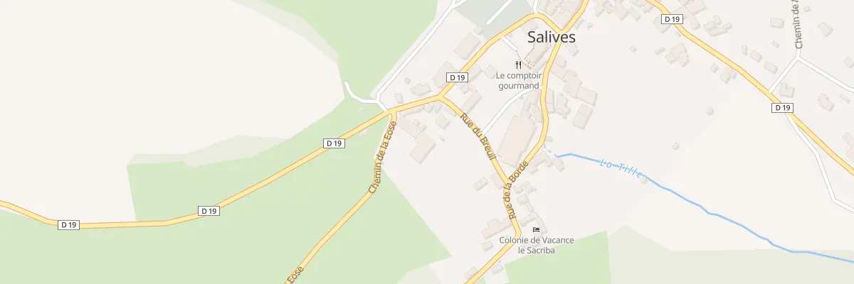 Plan du 9007 Rue du Breuil à Salives