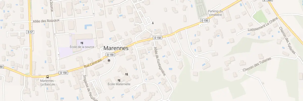 Plan du 28 All de Fontagnière à Marennes