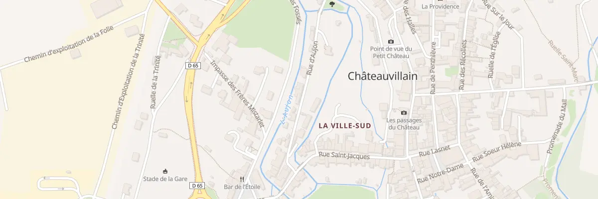 Plan du 9 Rue d’Aujon à Châteauvillain