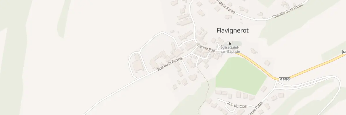 Plan du 6 Rue de la Ferme à Flavignerot